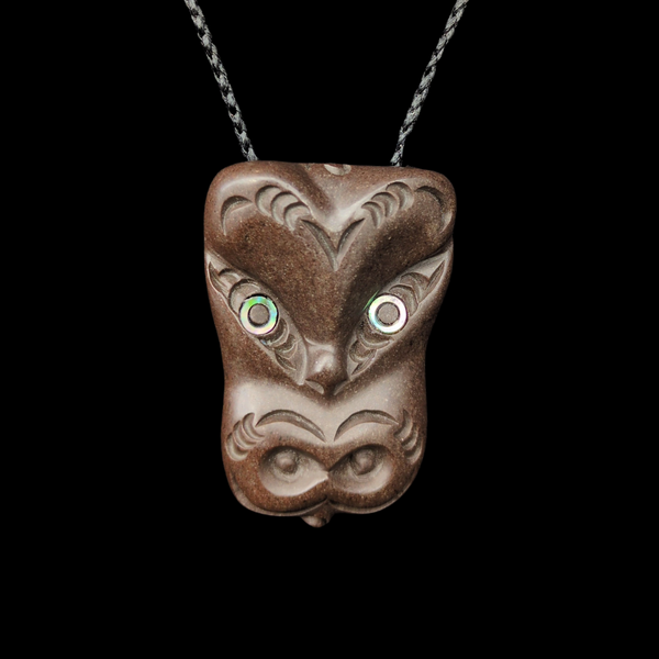 Wheku Onewa - Basalt Carved Pendant