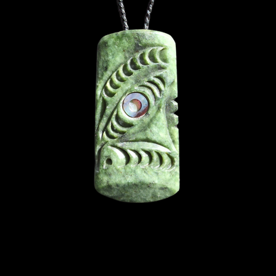 Wheku Hei Toki Kawakawa - Greenstone Adze Pendant