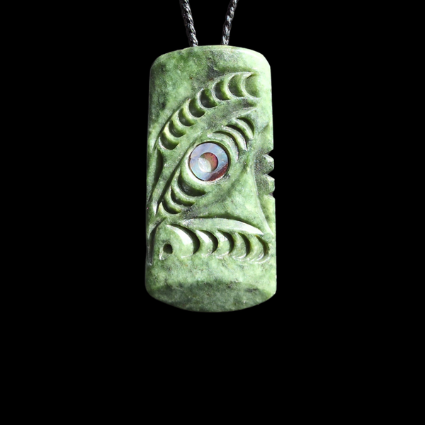 Wheku Hei Toki Kawakawa - Greenstone Adze Pendant