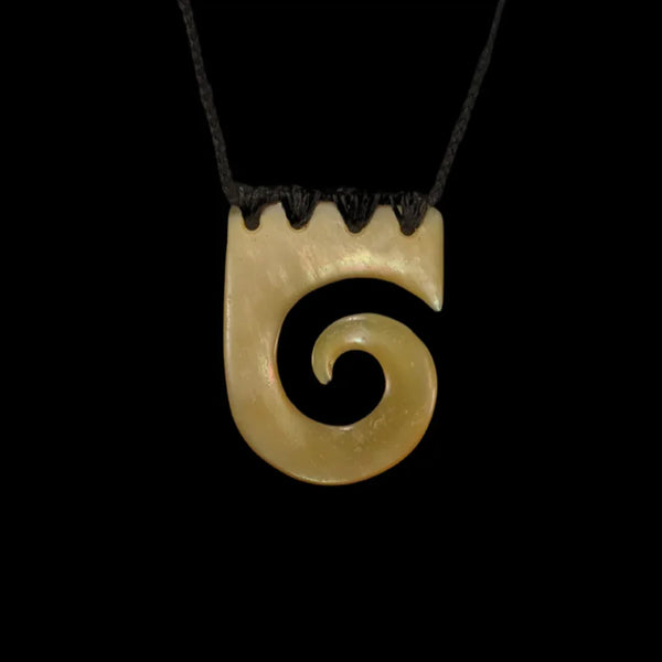 Mother of Pearl Koru - Sands Carving Studio
