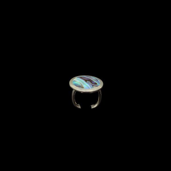 Paua and Sterling Silver Ring - Sands Carving Studio