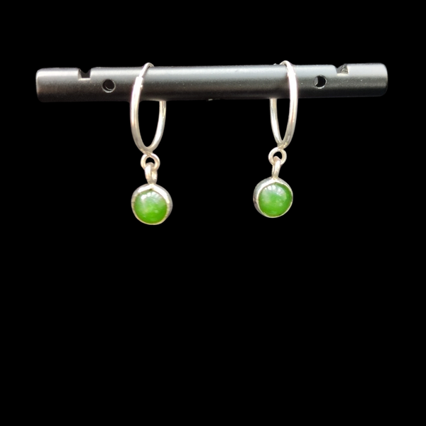 Marsden Kahurangi Pounamu Mau Taringa- Greenstone Earrings
