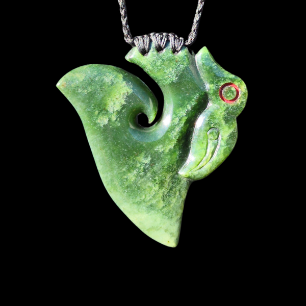 Manaia Kawakawa -Greenstone Guardian Pendant