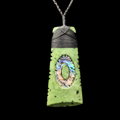 Hei Toki Kōkopu - Greenstone Adze Pendant