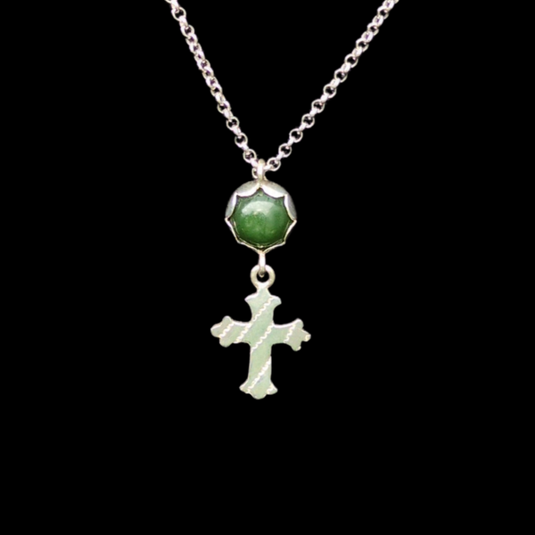 Hei Ripeka Hiriwa - Silver Cross Pendant