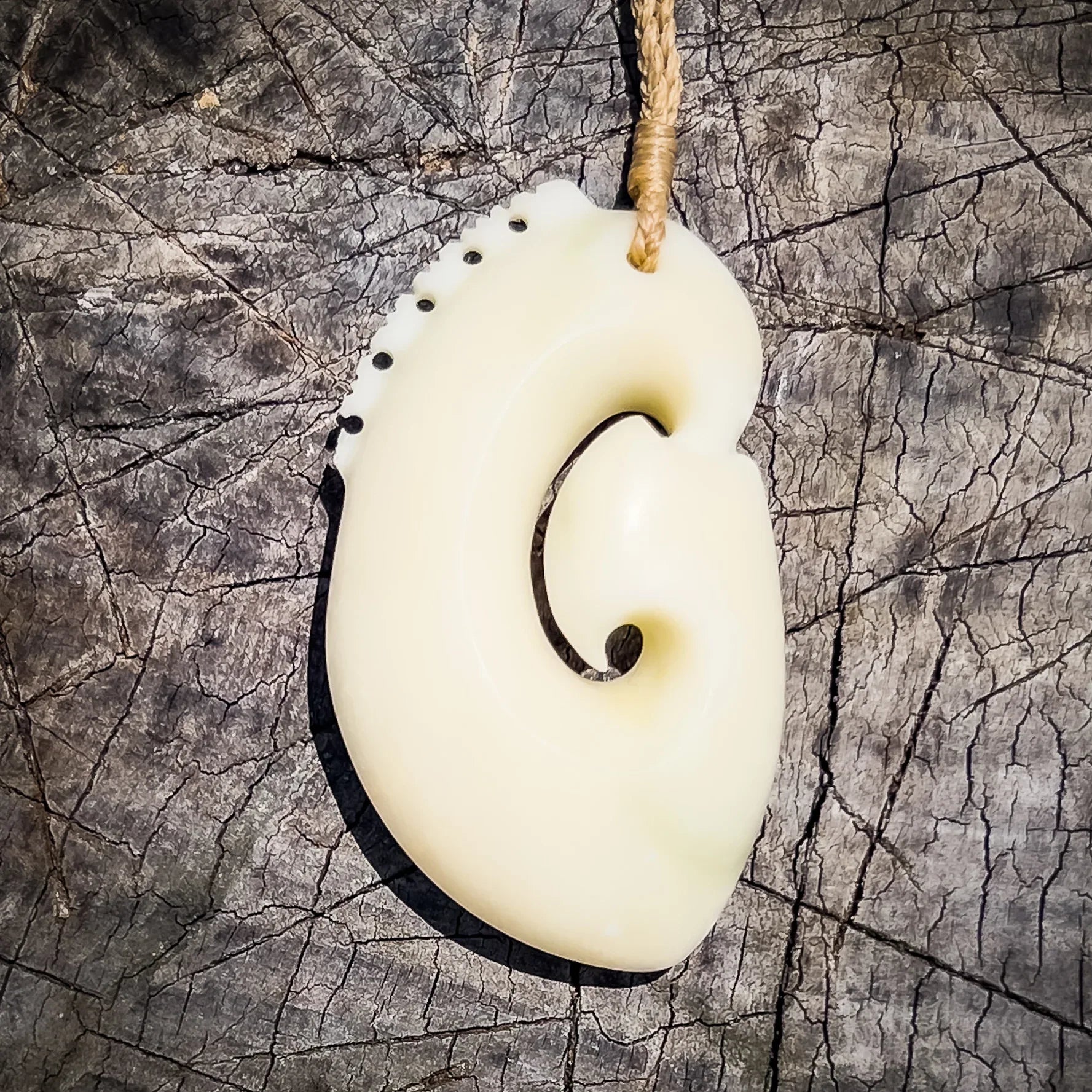 carve fish hooks Hei Matau - Contemporary Marble Fish Hook