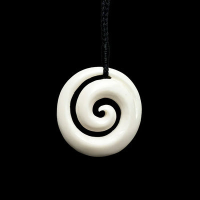 Bone Koru - Naki Fehoko - Sands Carving Studio